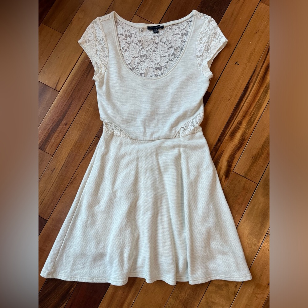 Elegant White Lace mini dress AEO